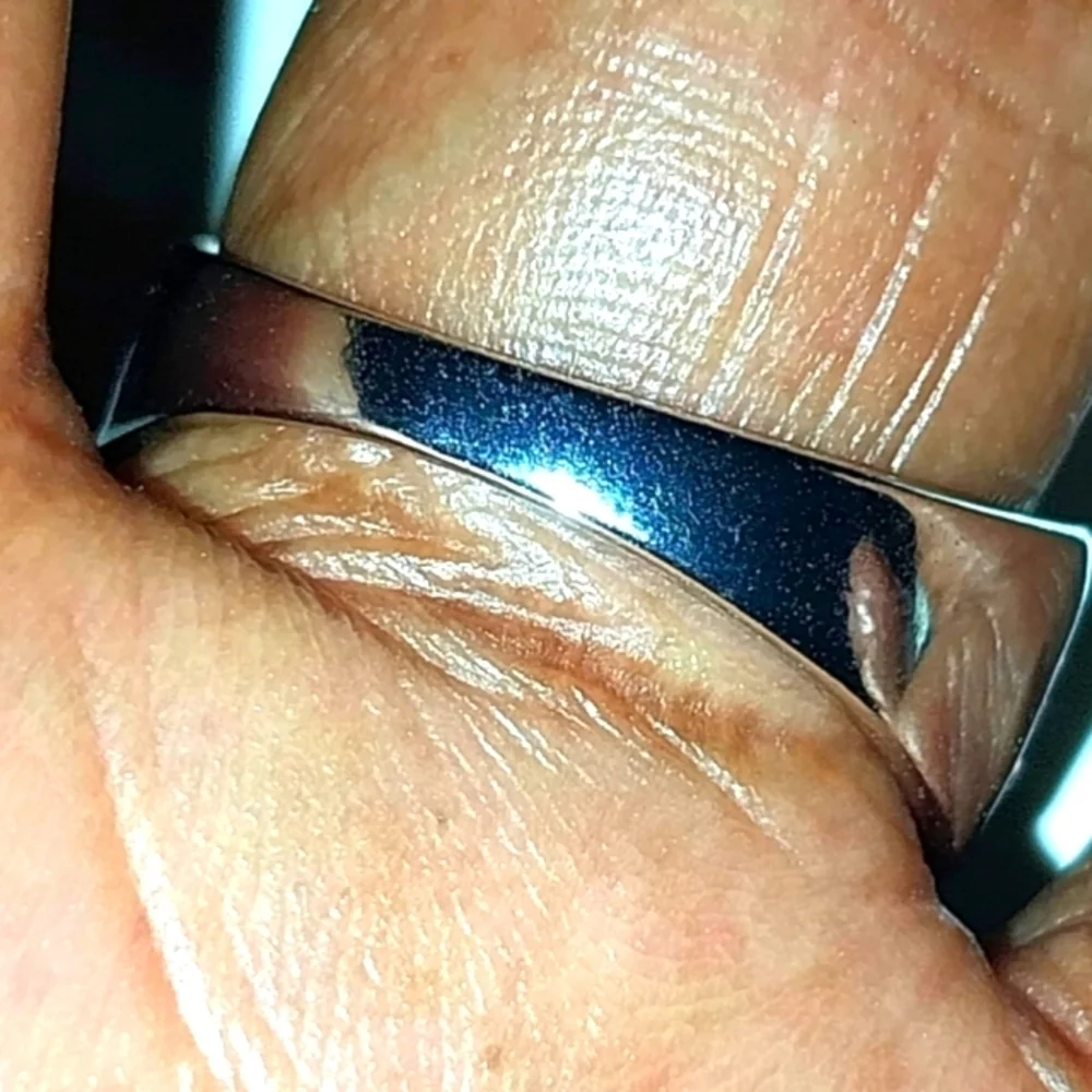 Classic Men's Ring with Geometric Design and Diamond Accents Sz 11